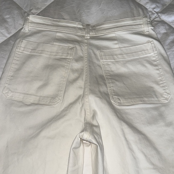 EVERLANE The Straight-Leg Crop Sz 12 Regular in Bone Cream Stretch cropped. - Picture 15 of 15